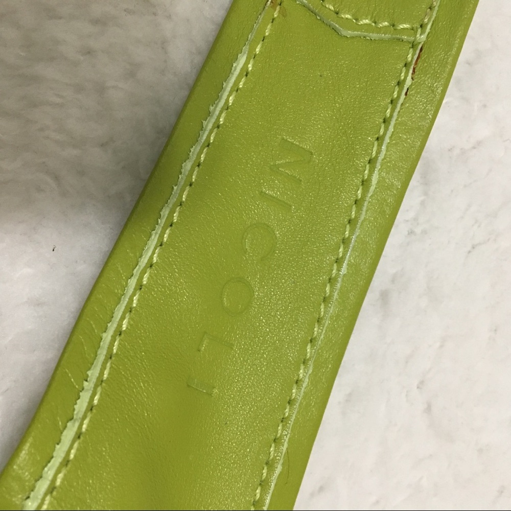 Nicoli Green Hobo/Shoulder Bag Purse with Studs - Picture 2 of 8